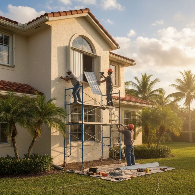 Local Storm Shutter Installation pros at work